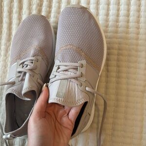 Light Gray/Purple Athletic Sneakers